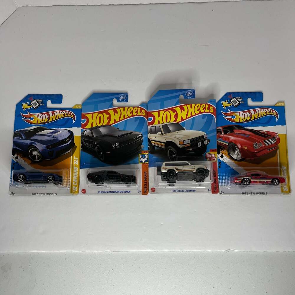 Lot of 7 Hot Wheels Assortment Diecast Vehicles: 2012 New Models and Modern